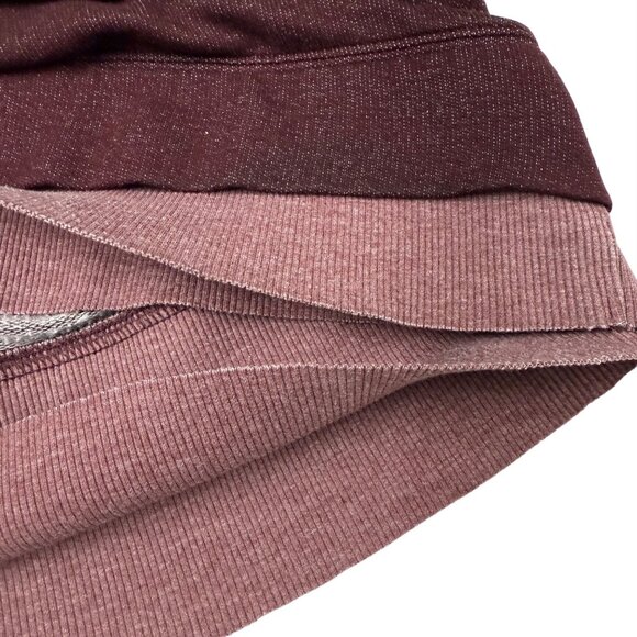 XS We the Free People Bonfire Hoodie Cropped Sweatshirt Fig Maroon Oversized Coz - Picture 8 of 11